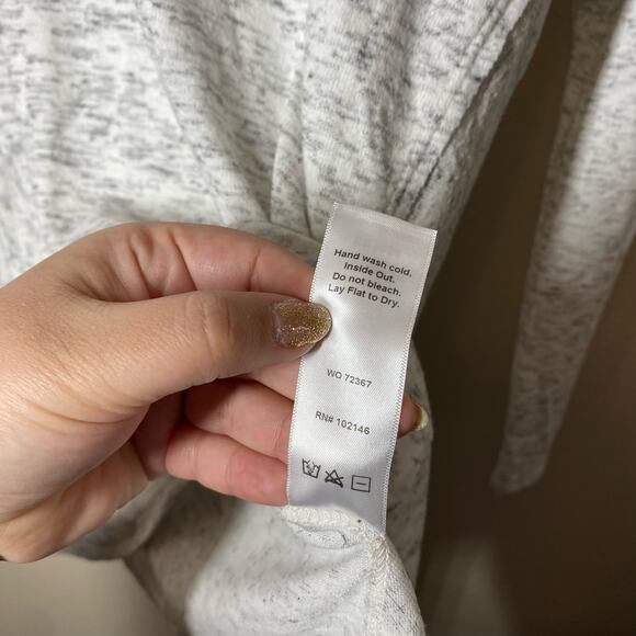 Michael Stars Heathered Light Gray Swing Long Sleeve Top Size Small - Picture 9 of 10